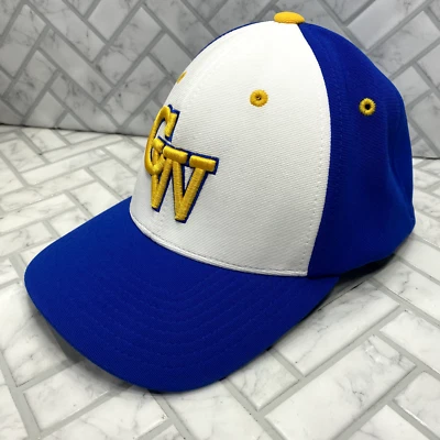 Gorra de béisbol Pacific Headwear "CW" pequeña/mediana sombrero azul blanco y amarillo 998F Foto 1 de 4