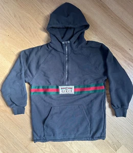 Children’s Gucci Dark Gray Hoodie Sweatshirt Size 10 Pullover Half Zip - Picture 1 of 6