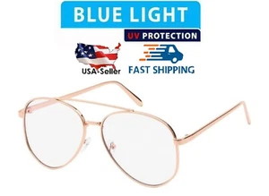 Blue Light Blocking Glasses Computer Gaming Vision Care Protection-16111RSG - Picture 1 of 11