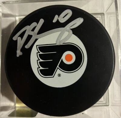 Patrick Sharp PSA/DNA Signed Autograph Auto Philadelphia Flyers Puck With Cube - Image 1 of 2