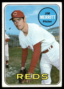 1969 Topps #661 Jim Merritt  VG-EX-B112R1