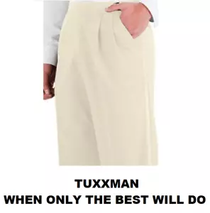 All Sizes Boy's Ivory Formal Tuxedo Tux Trousers Pants TUXXMAN - Picture 1 of 1