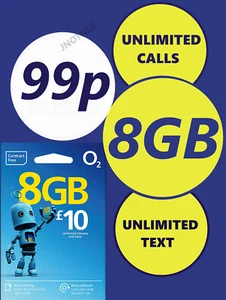 O2 Sim Card New Sealed Only 99p Pay As You Go 02 GREAT PRICE LIMITED SALE