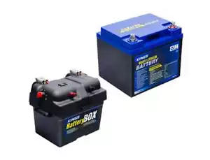 Kings 60Ah Lithium LiFePO4 Battery Prismatic cells + Compact Battery Box - Picture 1 of 12