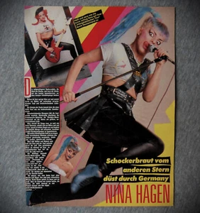 Nina Hagen - 1 x A4 - _ Clippings aus BRAVO 80er Jahre # - Bild 1 von 1