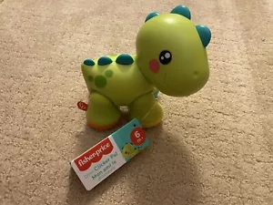 Fisher Price Dino Clicker Pal Toy Green Dinosaur 6 Months+ NEW - Picture 1 of 3