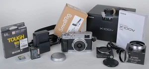 Mint Fuji Fujifilm X100V X100 V Digital Rangefinder 26MP 2200 Shots Charger MORE - Picture 1 of 23