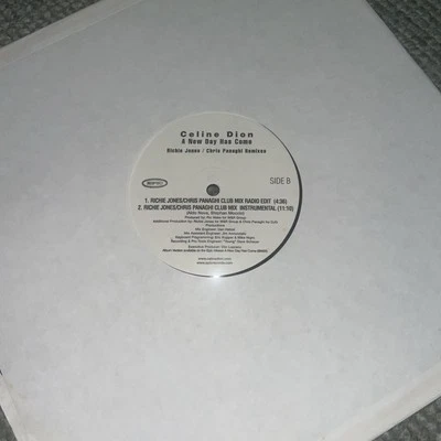 CELINE DION A New Day Has Come Vinyl Record Richie Jones Panaghi Remix - Image 1 of 4