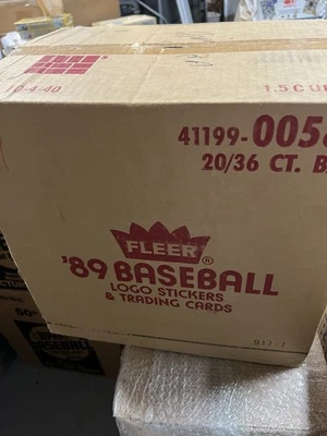 1989 Fleer Baseball Wax Case Sealed 20 Boxes Code 91721 Possible Griffey Rookie - Image 1 of 2