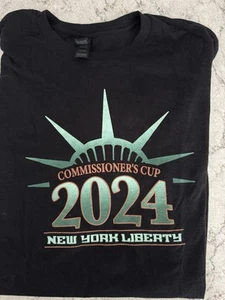 WNBA New York Liberty Commissioner’s Cup T-Shirt Size Large. - Picture 1 of 2