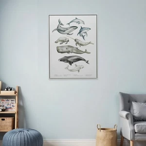 Under the Sea White Floater Frame Print Wall Art - Picture 1 of 9