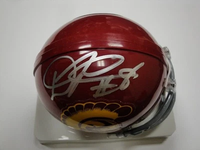 Mini casco de fútbol americano autógrafo firmado a mano Dwayne Jarrett USC Trojans certificado de autenticidad Foto 1 de 4