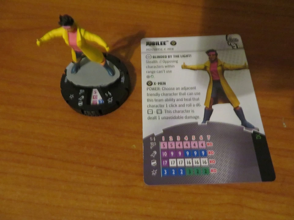MARVEL HEROCLIX C JUBILEE 006B COMMON X-MEN '97 NEW WITH CARD - Image 1 of 1