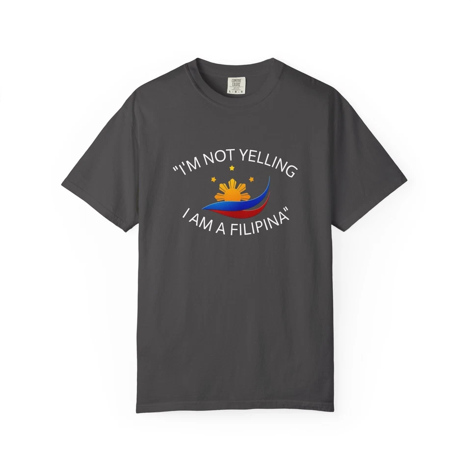 Camiseta "No grita, soy filipina" teñida con prendas, camiseta informal, regalo para [...] Foto 1 de 1