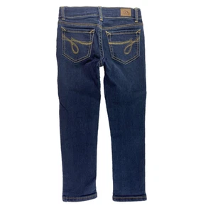 Jordache Jeans Girl's Size 5 Slim Super Skinny Dark Wash Adjustable Waist - Picture 1 of 9