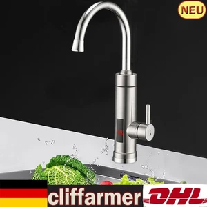 Rubinetto acciaio inox riscaldamento immediato scaldabagno elettrico rubinetto cucina - Foto 1 di 23