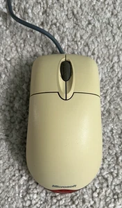 Microsoft Wheel Mouse optical USB and PS/2 Compatible Vintage Maus Kabelgebunden - Afbeelding 1 van 6