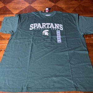 NEU Michigan State graues kurzärmliges grünes T-Shirt Größe 2XL fesselnde Marke - Bild 1 von 6