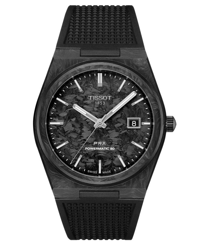 TISSOT PRX Powermatic 80 T137.907.97.201.00 Black Carbon Men Watch