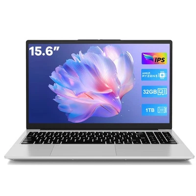15.6-FHD-Student-Laptop Computer, 16/32GB RAM 512GB/1TB SSD AMD Ryzen 5 Win11   - Image 1 of 4