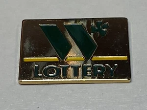 Vintage Washington Lottery State Lotto Vest Hat Lapel Pin Tack Four Leaf Clover - Bild 1 von 2