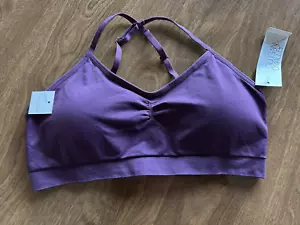 NWT GILLIGAN O'MALLEY BRALETTE WOMENS WIRE FREE BRA Maroon Sz M - Picture 1 of 7