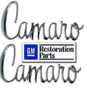 70-74 Camaro Fender Emblem **NEW Chrome Die Cast ** (PAIR) 2 Fender Set - Picture 1 of 1