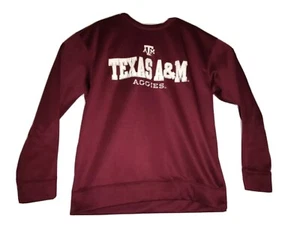 Maglione Texas A&M Aggies Majestic manica lunga pullover poliestere NCAA maglione autentico - Foto 1 di 12