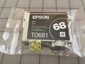 New Genuine Epson T0681 Black Ink Jet Cartridge New Old Stock FREE SHIPPING - Picture 1 of 2