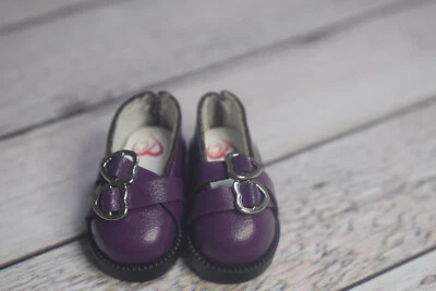 Doll Shoes for 8" Little Charmings Dolls (Dianna Effner) (Heartstring) Purple