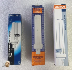 PHILIPS MASTER PL-C 13W 18W 26W 2P FLUORESCENTE DULUX D 2700K 4000K - Foto 1 di 5