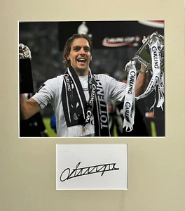 Jonathan Woodgate HAND SIGNED White Card & 12x8 Tottenham 2008 CUP Photograph - Picture 1 of 2