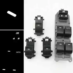 4x RHD White Light Window Lifter Switch For Toyota Camry RAV4 Yaris Highlander - Picture 1 of 18
