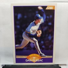 1989 Score Milwaukee Brewers Baseball Card #320 Dan Plesac
