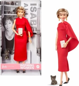 Muñeca Barbie inspiradora para mujer, Isabel Allende coleccionable en vestido rojo * 2024 Wow - Imagen 1 de 6