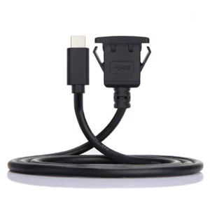 USB-C Type-C USB 3.1 Male to Female 10Gbps Flush Car Latch Mount Extension Cable - Picture 1 of 10