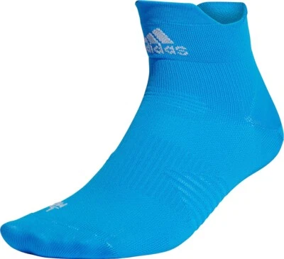 adidas Run Ankle Running Socks Blue Fitness Pair Sports Mens HEAT.RDY - Image 1 of 2