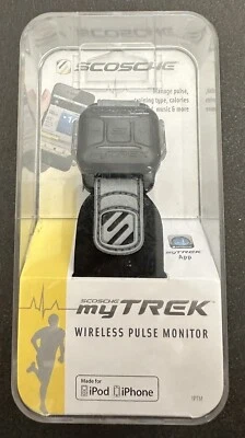 SCOSCHE IPTM MYTREK MY TREK WIRELESS PULSE MONITOR IPOD IPHONE ANDROID FITNESS - Image 1 of 4