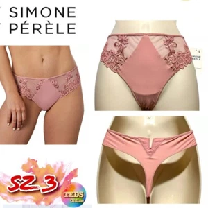 NWT Simone Perele Womens Sz FR 3 Sage Thong 15C700 Beige $60 - Picture 1 of 9