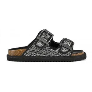 C.OF.C SANDALO RAFIA - NERO LAMINATO - HC.BIOW07/GUN - Bild 1 von 1