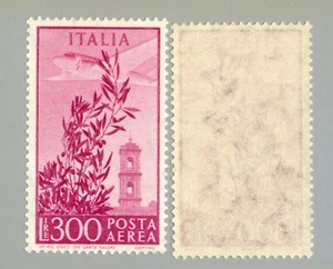 ITALIA PA 1955 - Torre del Campidoglio 300 L. - Ulivo, aeroplano e torre MNH** - Picture 1 of 1