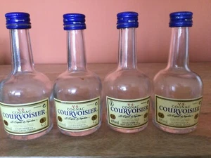 Courvoisier VS Cognac Brandy Miniature EMPTY Glass Bottle BUNDLE x 4 - Picture 1 of 6