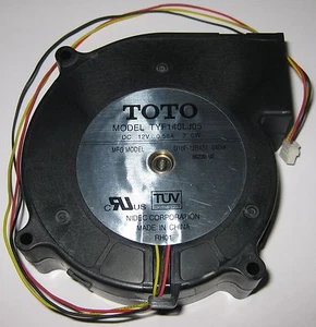 12 V DC TOTO Quiet Blower Fan - 103 x 100 mm - 2100 RPM - 7 Watt - TYF140LJ05 - Picture 1 of 5