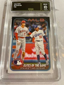 SHOHEI OHTANI MOOKIE BETTS DODGERS 2024 TOPPS # 138 GRADED 10 L@@@K - Picture 1 of 2