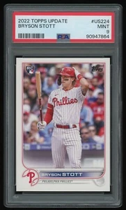 2022 Topps Update Bryson Stott Rookie PSA 9 Mint #US224 - Picture 1 of 2