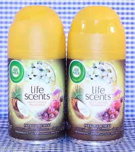 2 Air Wick Freshmatic Ultra PARADISE RETREAT Automatic Spray Refill AirWick - Picture 1 of 1