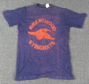Vintage Brentwood Stingrays Kids Tee Shirt Size Medium - Picture 1 of 7