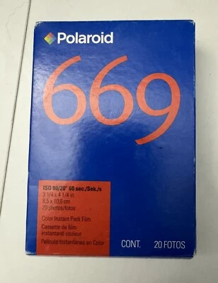 Polaroid 669 Color Instant 20 Photos Pack Film Expired 09/2005 - Image 1 of 4