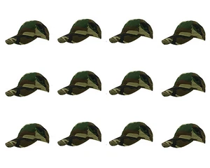 Plain Blank Cotton Baseball Cap Hat Solid Adjustable Wholesale LOT 12pcs - Picture 1 of 134