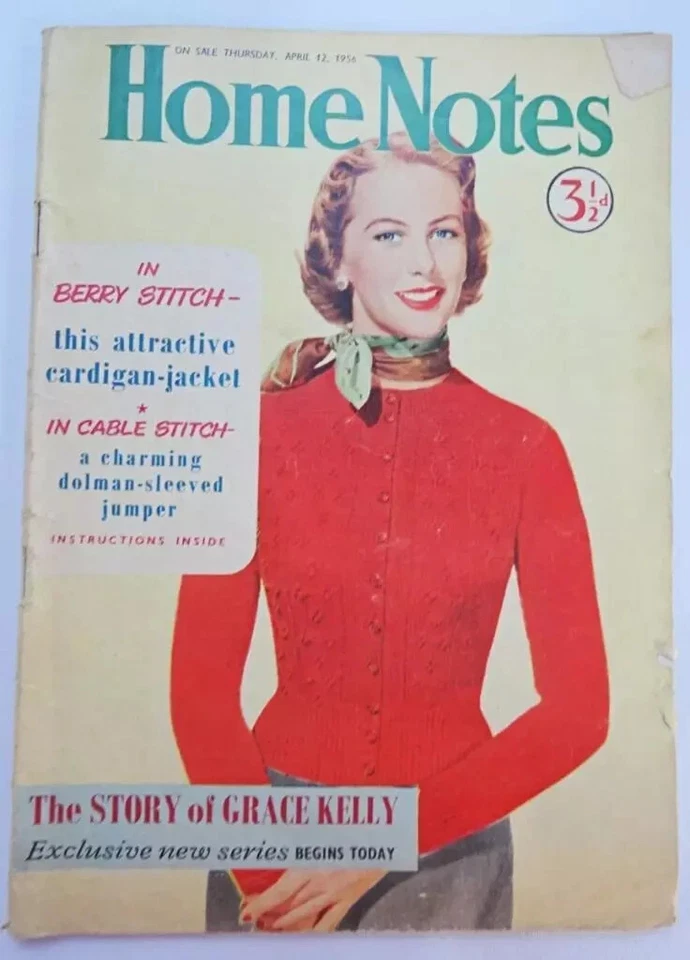 Vintage Ladies Magazine 1950s Home Notes Sewing Fashion Stories Illustrated 1956 - Image 1 of 4